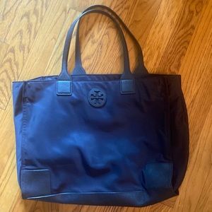 Tory Burch packable tote - dark navy blue - perfect for travel